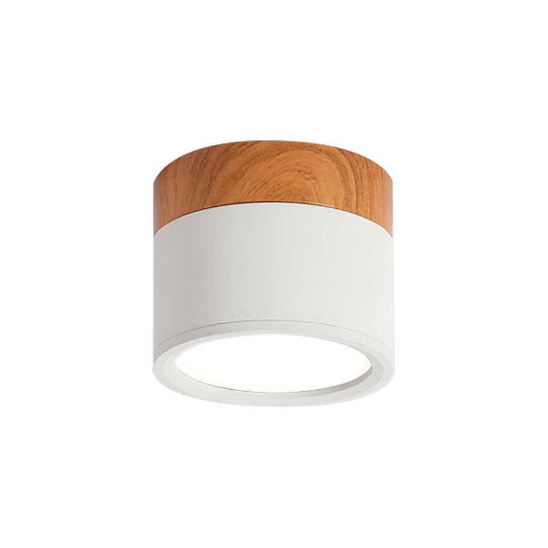 Junips | Small ceiling light Macaron metal kitchen bar recessed lighting in yellow/blue/black and wood