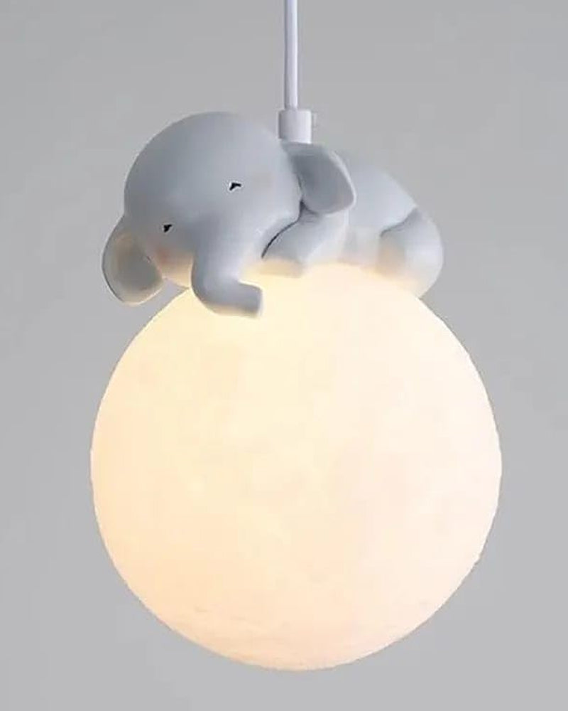 Junips | Cute animal-shaped moon pendant lamp - Elephant