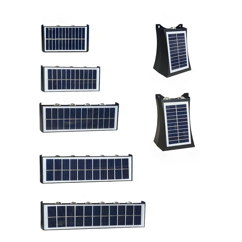 Junips | Modern Simplicity Solar Waterproof Rectangular ABS PMMA LED Wall Light Lamp For Outdoor Patio