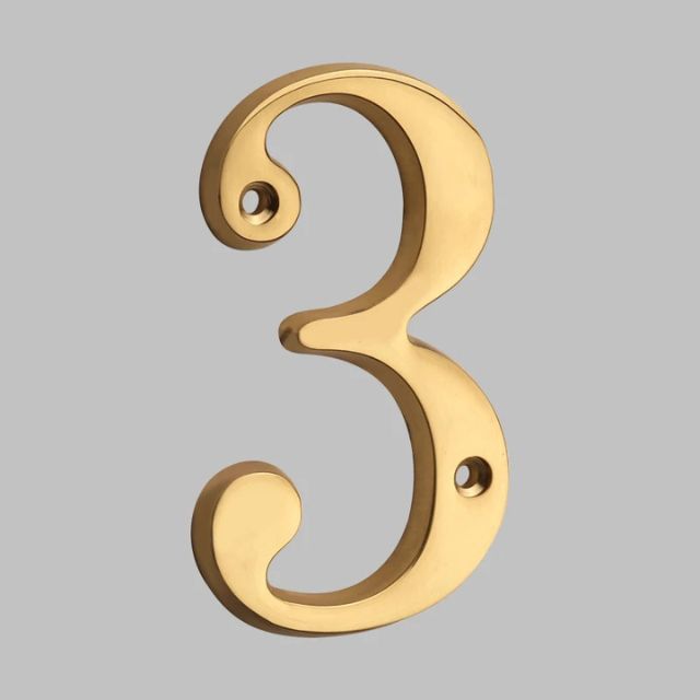 Junips | Traditional house numbers made of solid brass