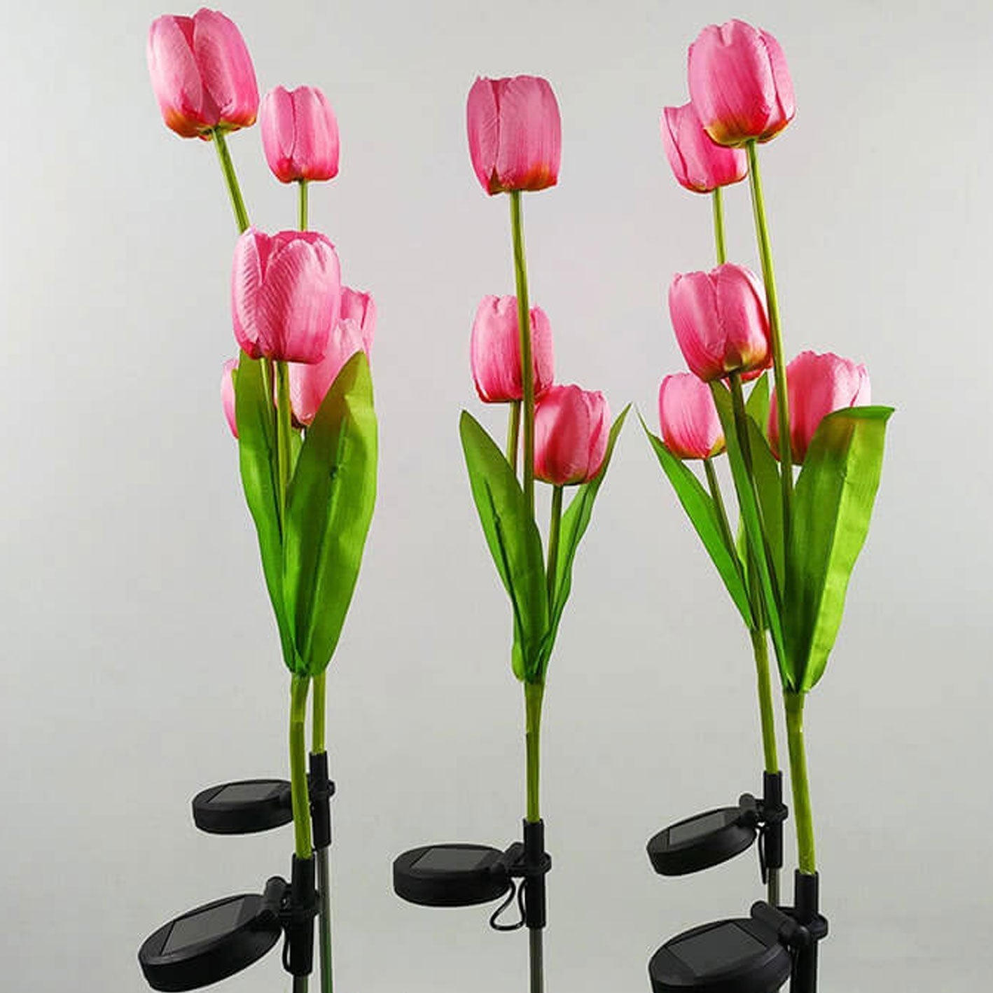 Junips | Solar Tulip Lawn Light Outdoor Garden LED Tulip Flower Light Ground Stake Landscape Light