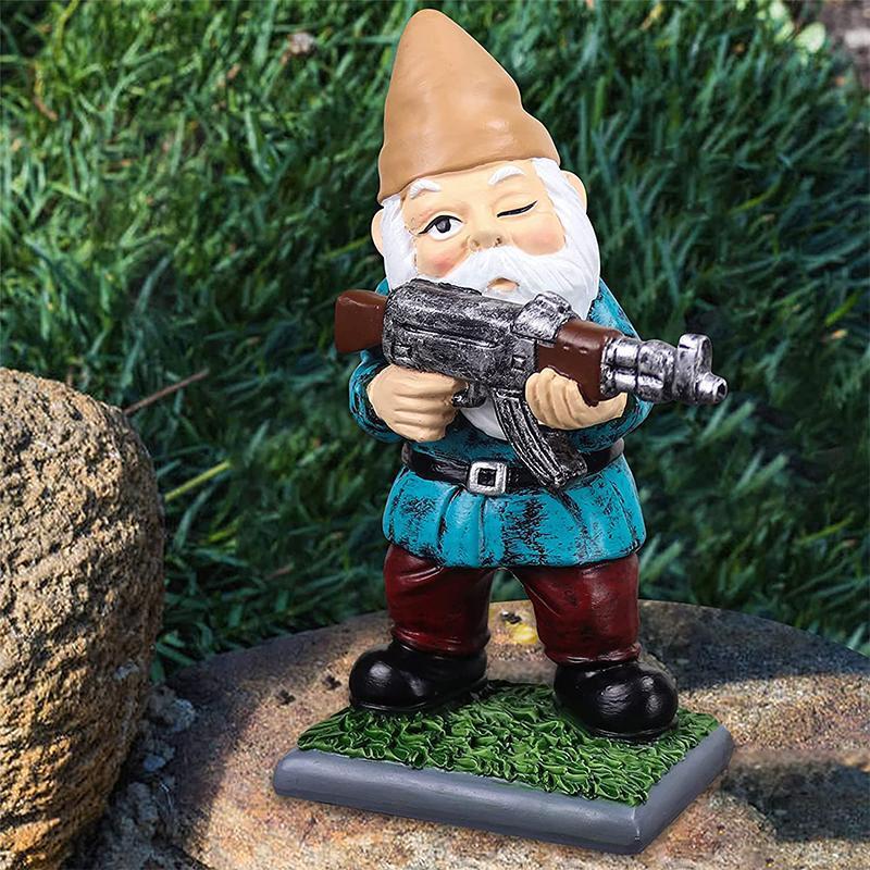 Junips | Military Garden Gnome with Camouflage Uniform