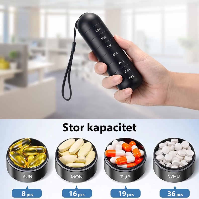 Junips | 7-Day Portable Pill Organizer for Travel