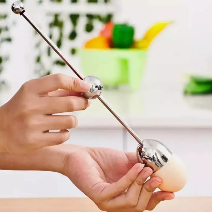 Junips | Stainless Steel Egg Opener – Precise Opening with Tapping Effect