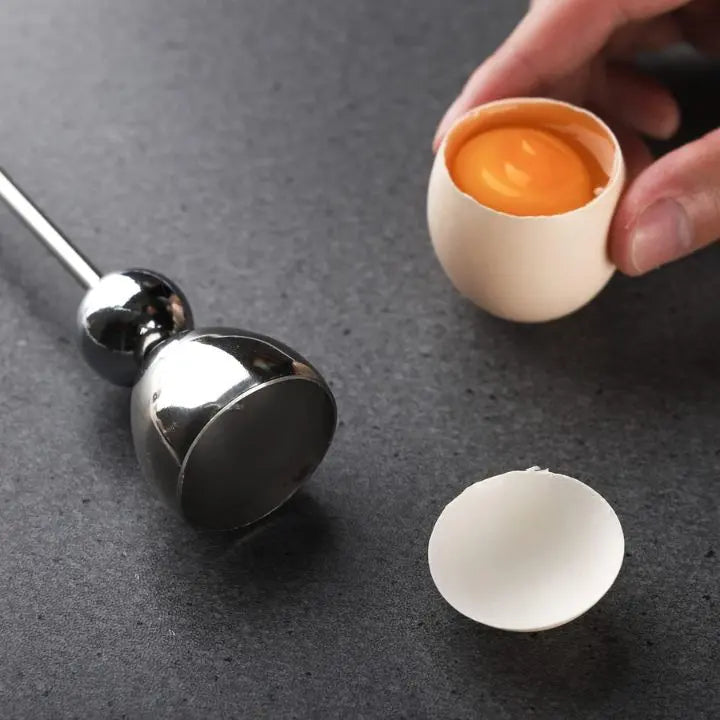 Junips | Stainless Steel Egg Opener – Precise Opening with Tapping Effect