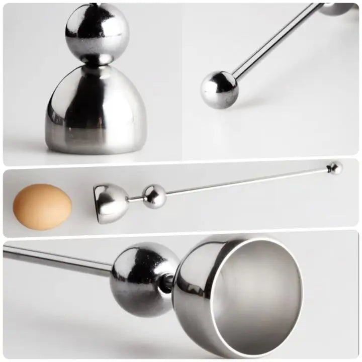 Junips | Stainless Steel Egg Opener – Precise Opening with Tapping Effect