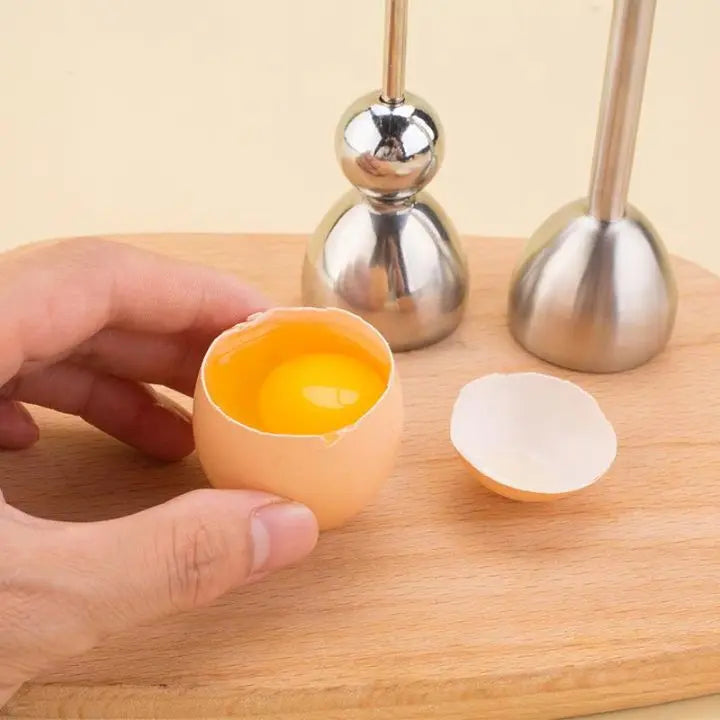 Junips | Stainless Steel Egg Opener – Precise Opening with Tapping Effect