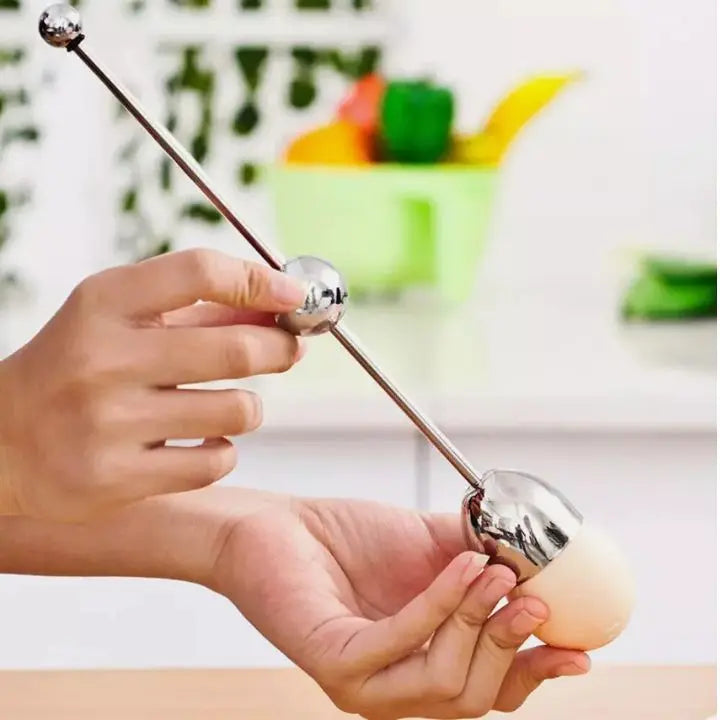 Junips | Stainless Steel Egg Opener – Precise Opening with Tapping Effect