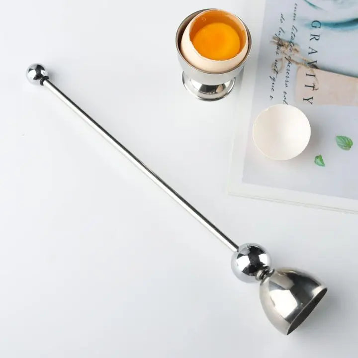 Junips | Stainless Steel Egg Opener – Precise Opening with Tapping Effect