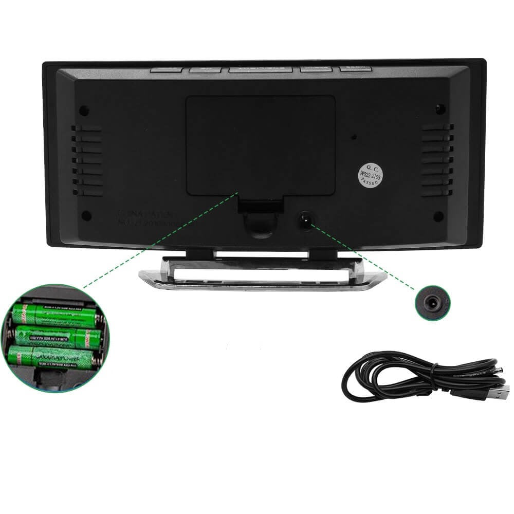Junips | Curved LED Digital Alarm Clock - Rass