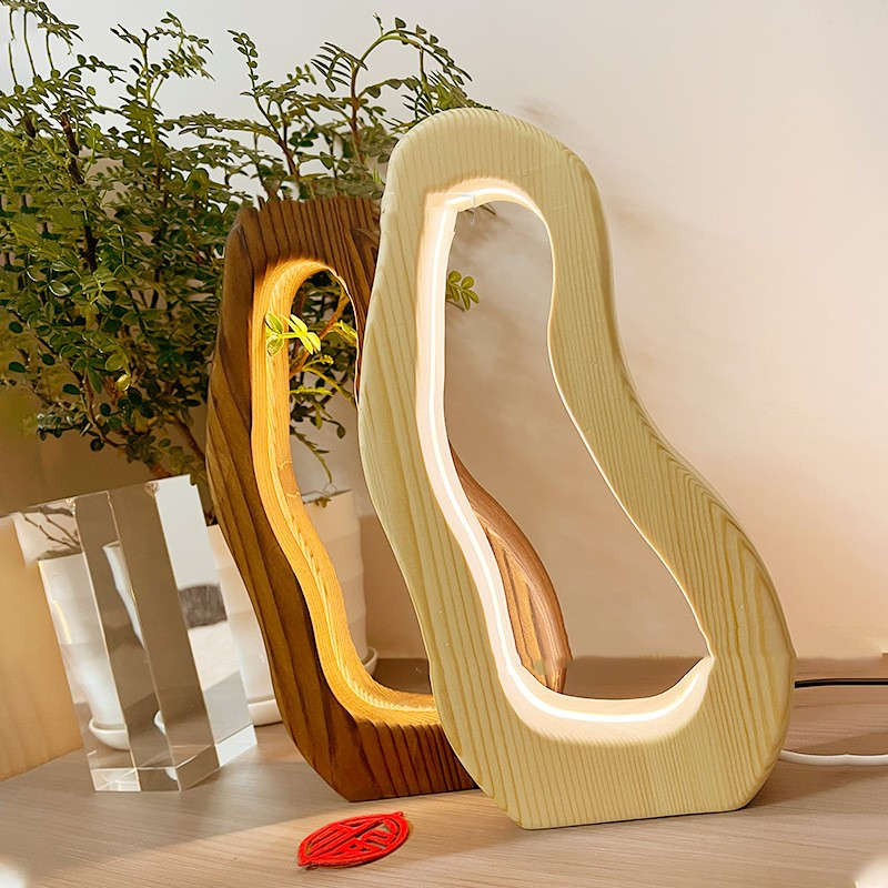 Junips | Modern Nordic Wooden Nightstand Lamp