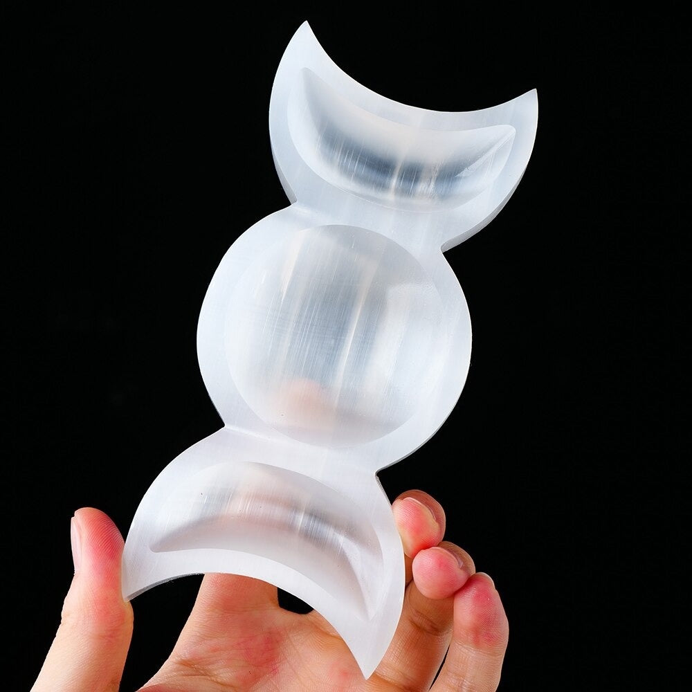 Junips | Moon Divination Selenite Crystal Bowl