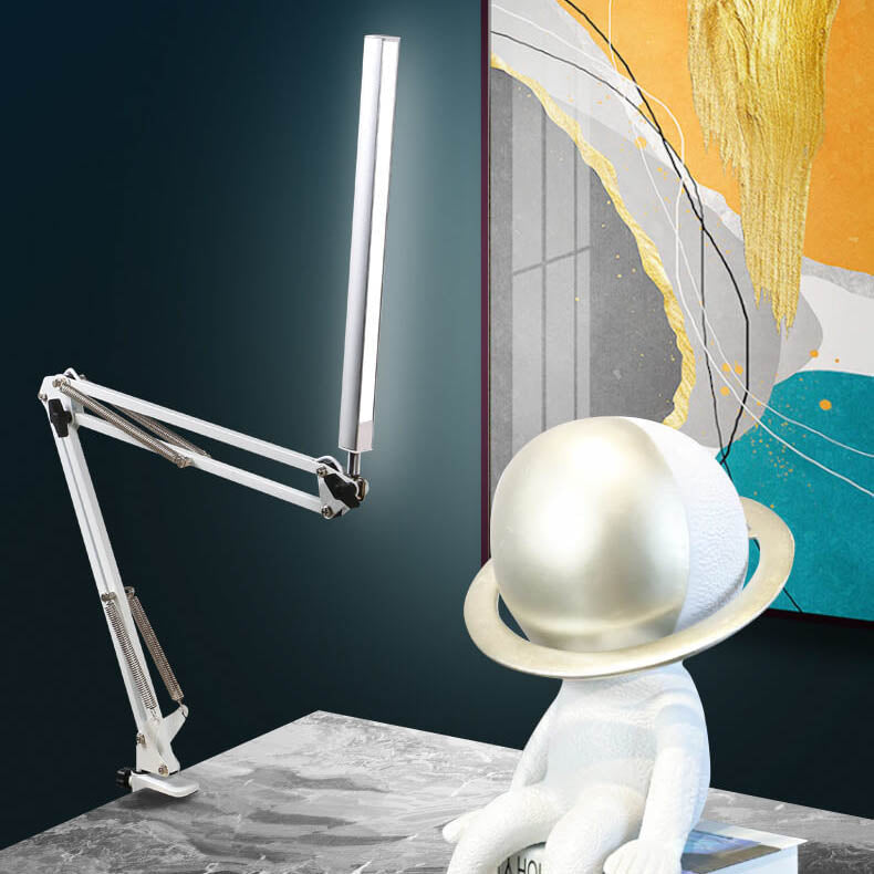 Junips | LED Foldable Long Arm Clip Eye Protection USB Reading Table Lamp