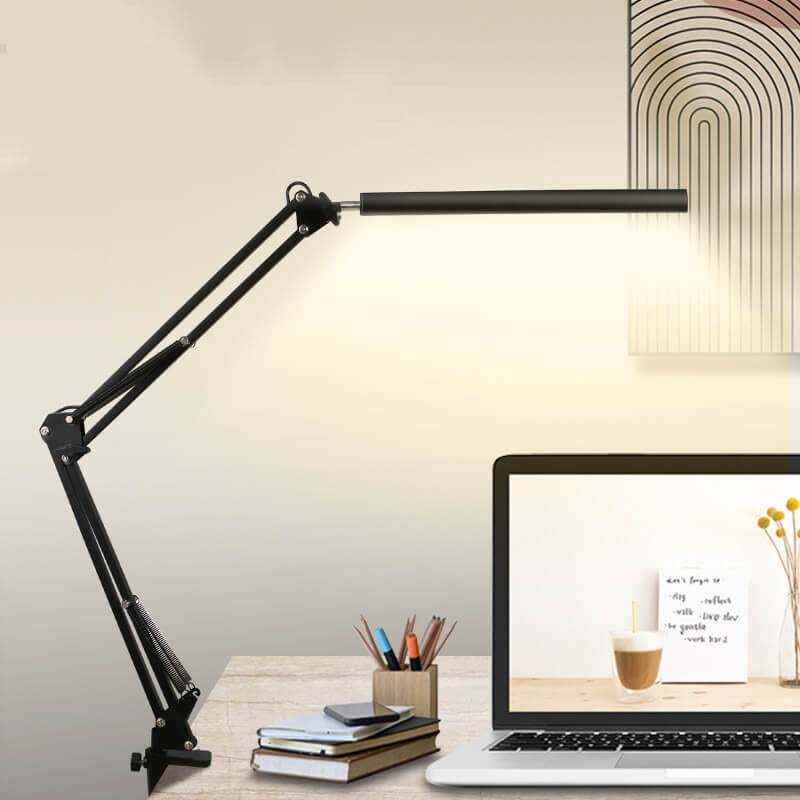 Junips | LED Foldable Long Arm Clip Eye Protection USB Reading Table Lamp