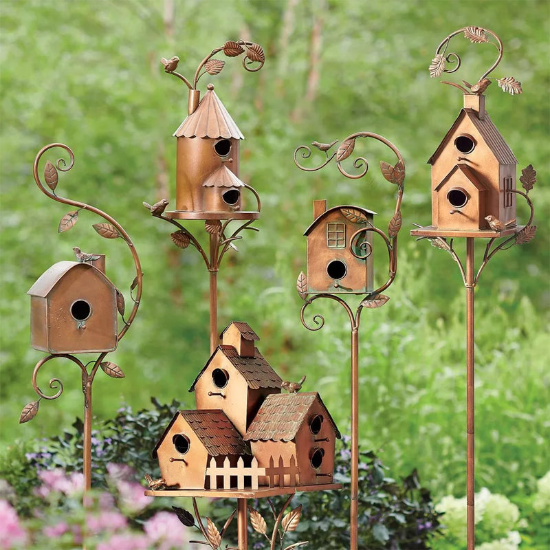 Junips | Birdhouse Garden Stakes