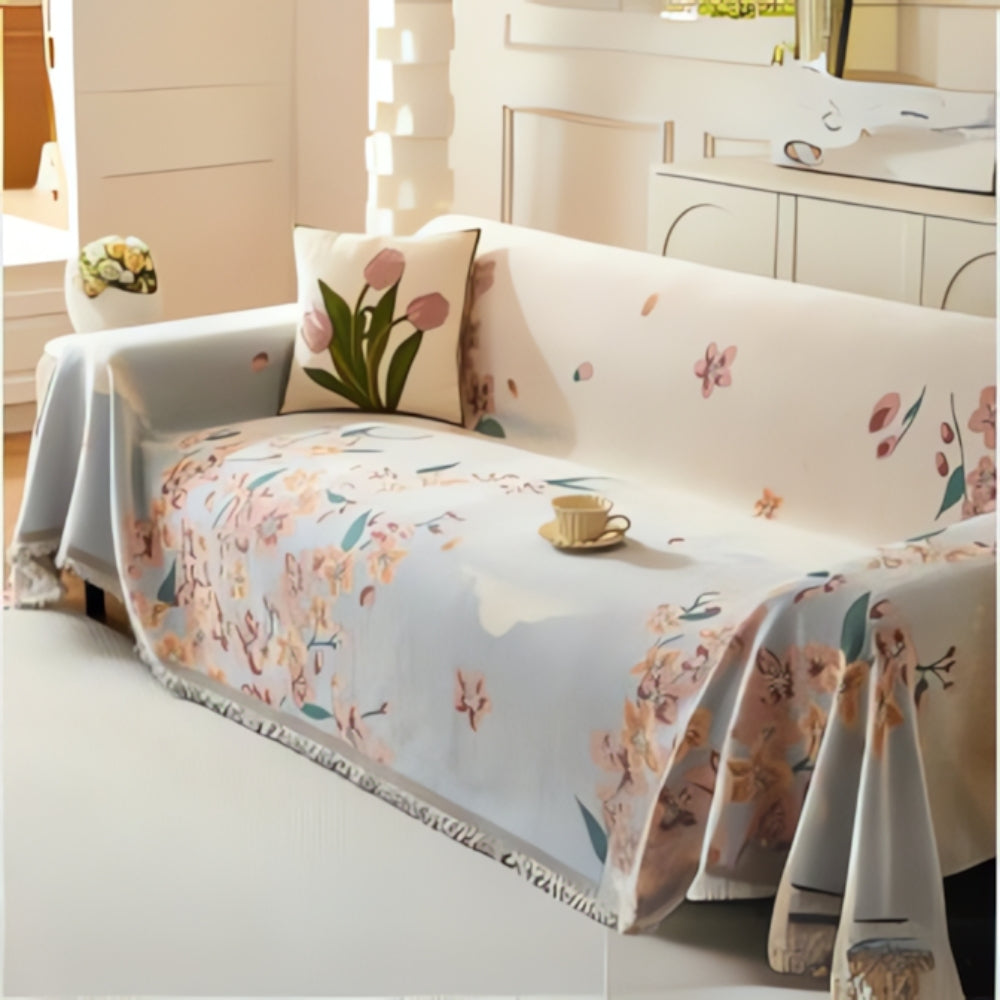 Junips | Amara Floral Reversible Sofa Cover