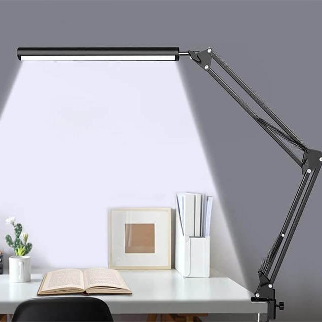 Junips | LED Foldable Long Arm Clip Eye Protection USB Reading Table Lamp
