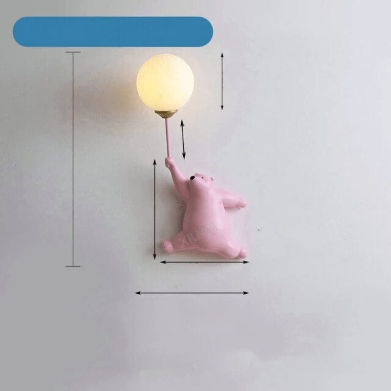 Junips | FairyGlow – Cartoon Wall Light for Kids | Magical Night Light with 3D Moon Design