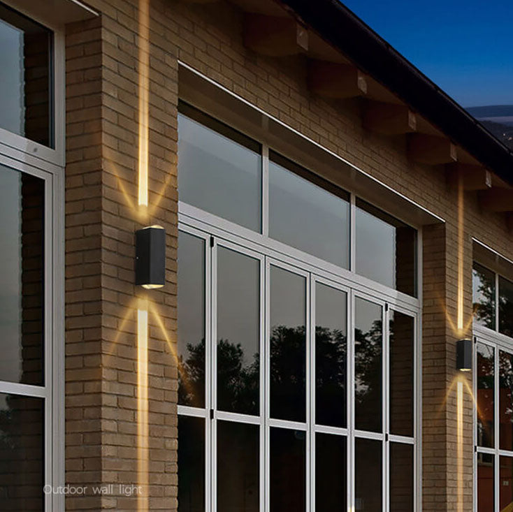 Junips | Modern Waterproof LED Outdoor Wall Light | IP65 Up/Down Aluminum Fixture | 6W-10W Hardwired Exterior Sconce | 600-1000 Lumens
