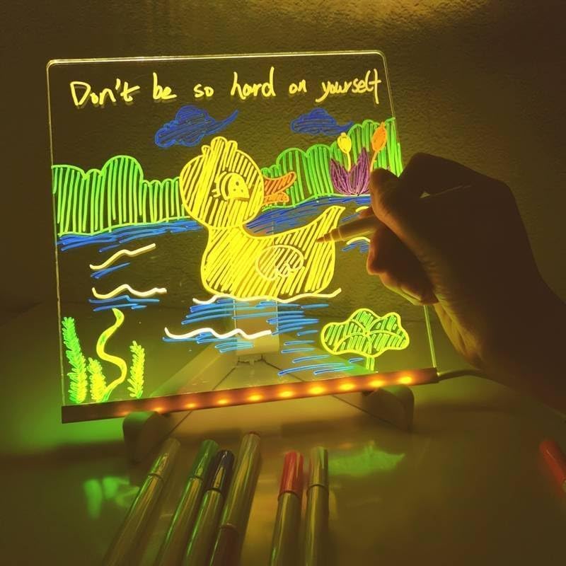 Junips | LED Notice Board with 7 Colors Pen