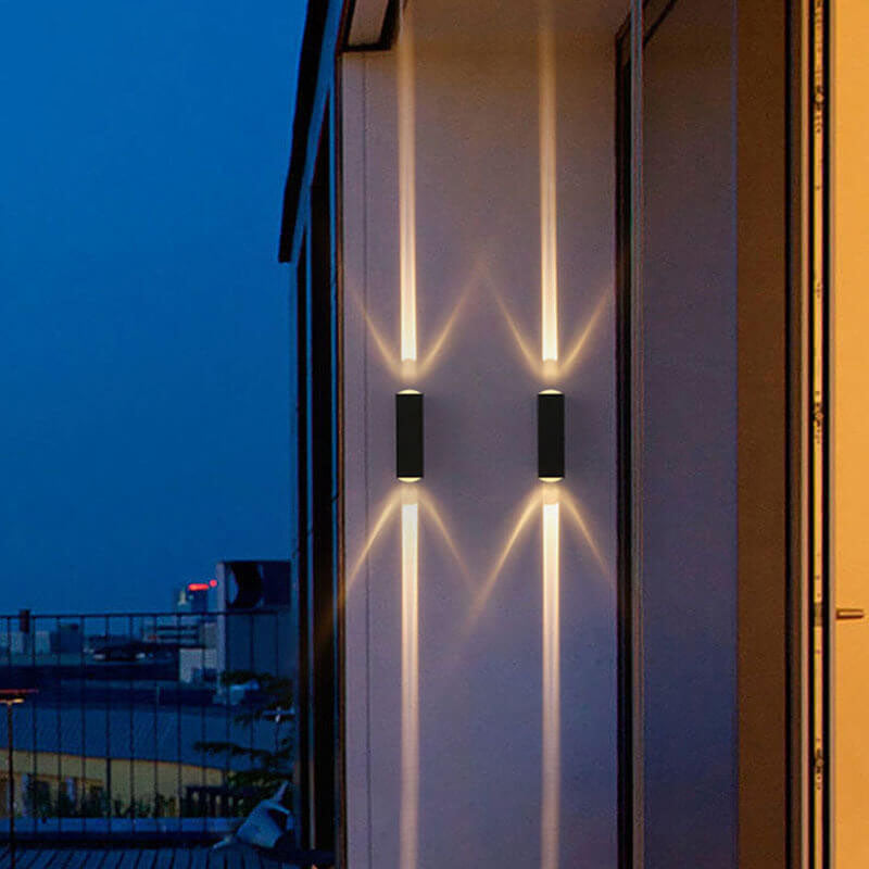 Junips | Modern Waterproof LED Outdoor Wall Light | IP65 Up/Down Aluminum Fixture | 6W-10W Hardwired Exterior Sconce | 600-1000 Lumens