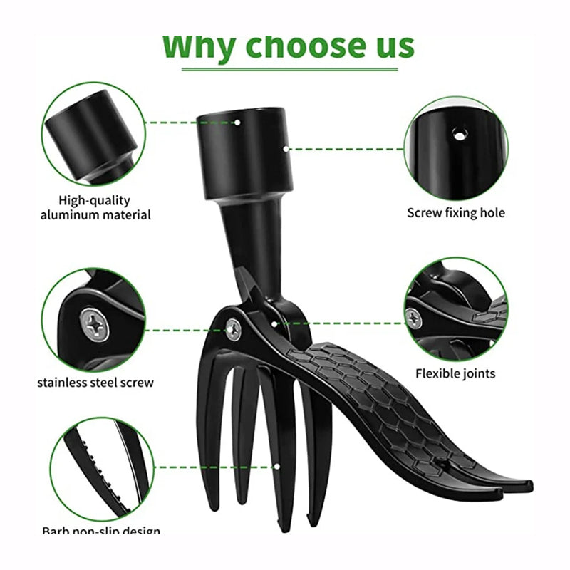 Junips | Stainless steel adjustable long handle removable weeder