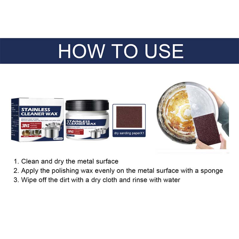 Junips | Magic Nano Stainless Steel Cleaning Paste Wax