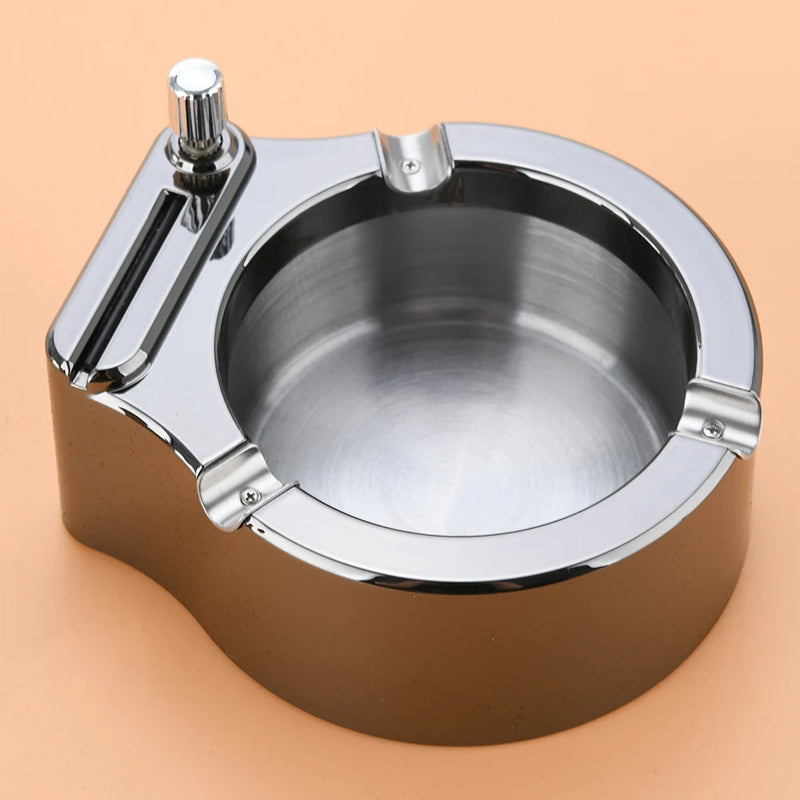 Junips | Retro Metal Ashtray, Cigarette Lighter