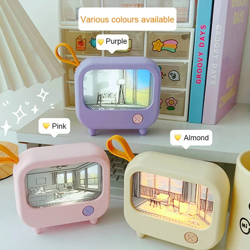 Junips | Mini TV Painting LED Night Light