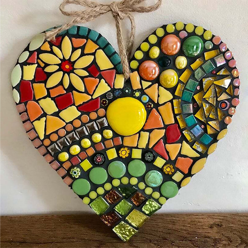 Junips | Large Garden Mosaic Heart Decoration