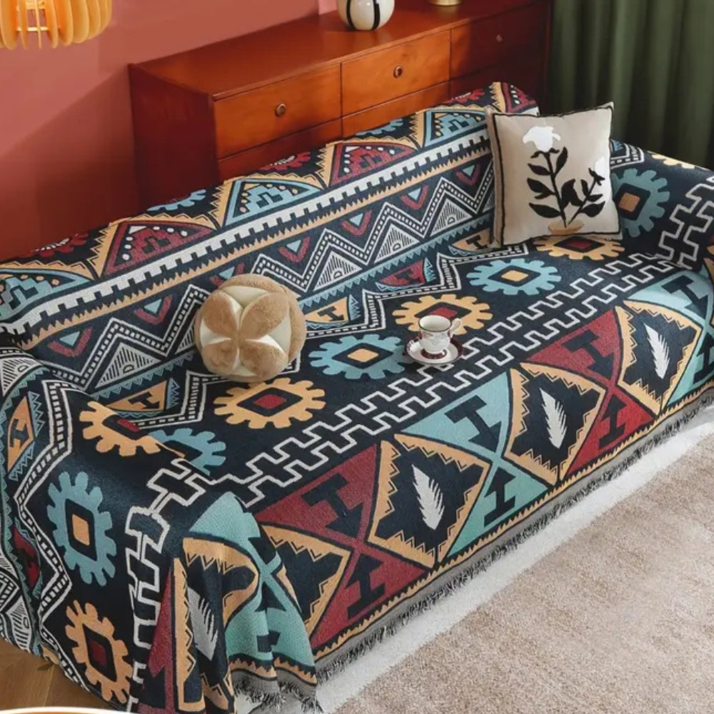 Junips | Aztec Geometric Pattern Sofa Cover