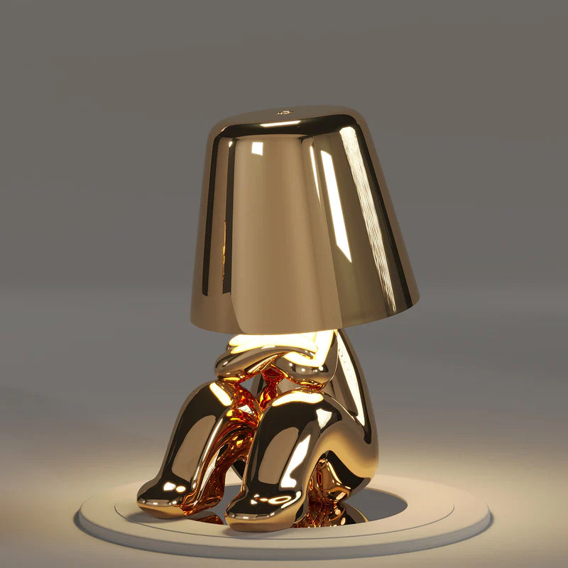 Junips | Thinker Little Golden Man Table Lamp