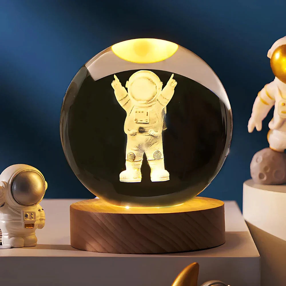 Junips | LED Night Light with 3D Crystal Sphere