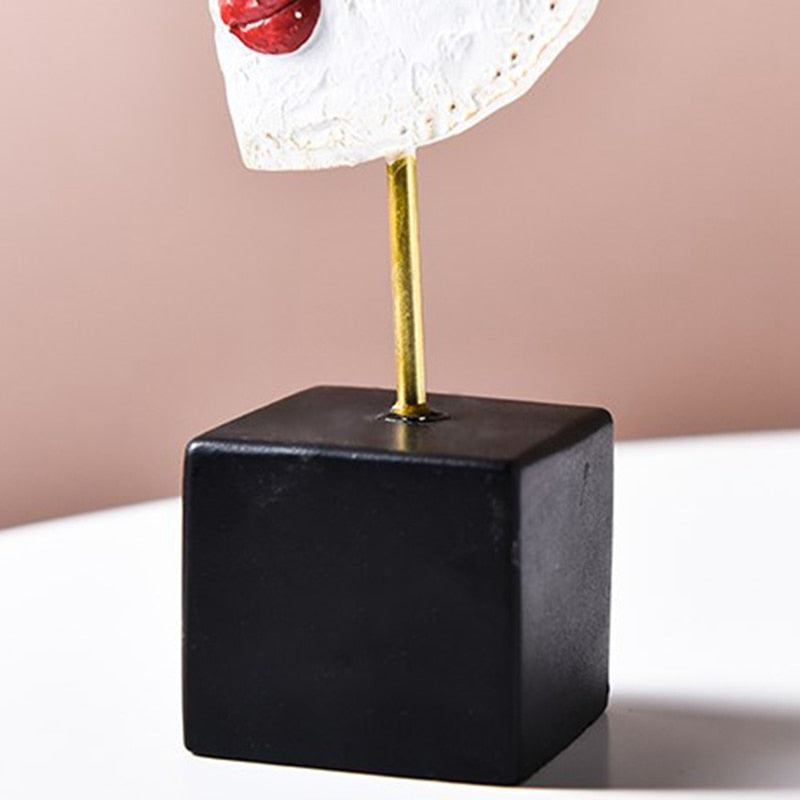 Junips | Abstract Pop Art Face Home Sculpture