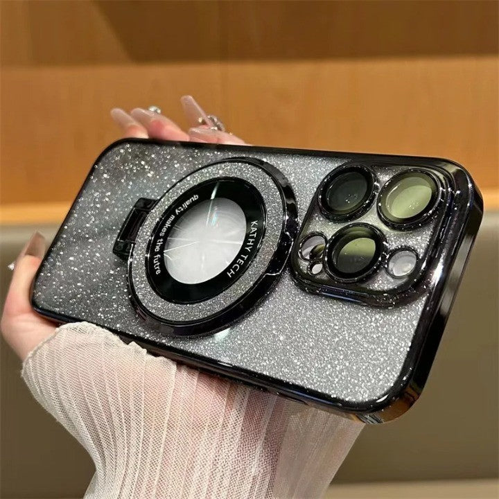 Junips | Glitter Magnetic Ring Stand Phone Case