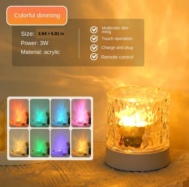 Junips | Crystal Ripple Projector Night Light