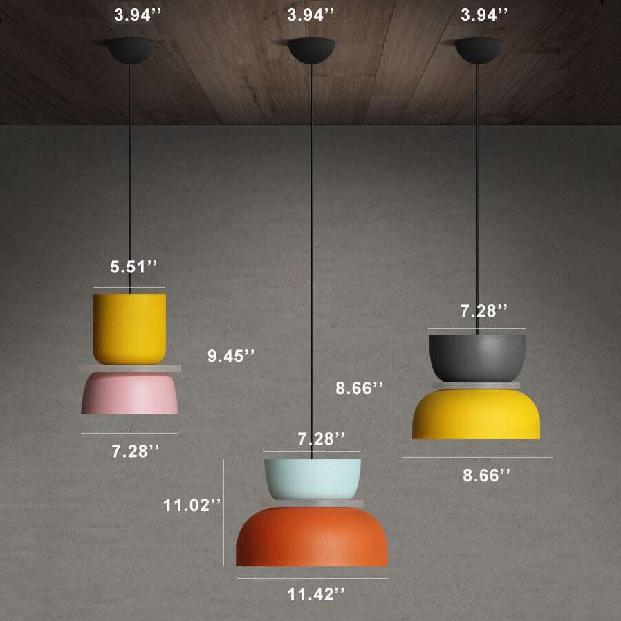Junips | Nordic Colorful Macaron 1-Light LED Pendant Light