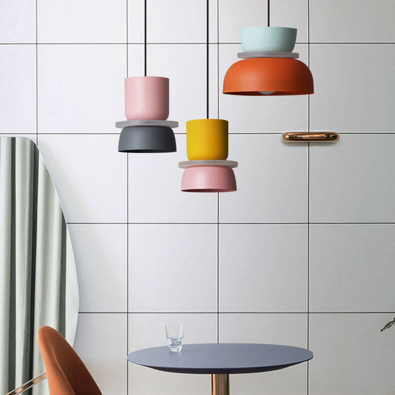 Junips | Nordic Colorful Macaron 1-Light LED Pendant Light