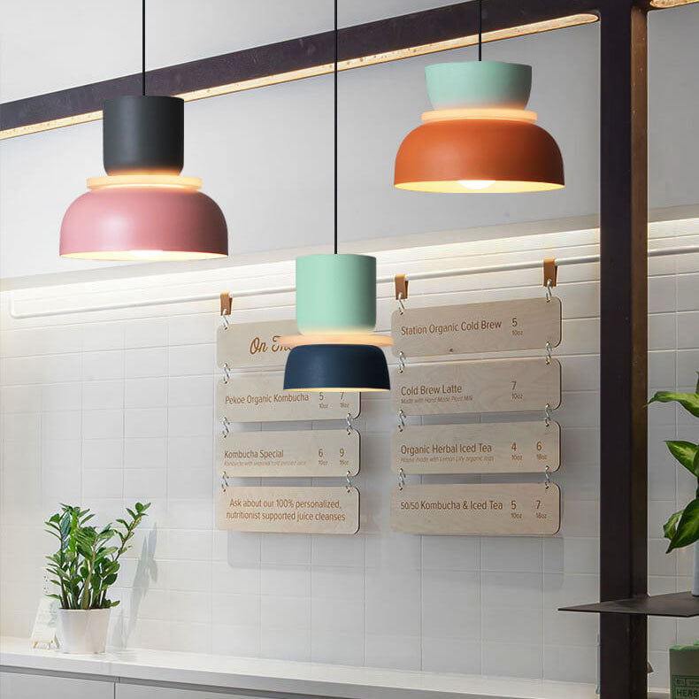 Junips | Nordic Colorful Macaron 1-Light LED Pendant Light