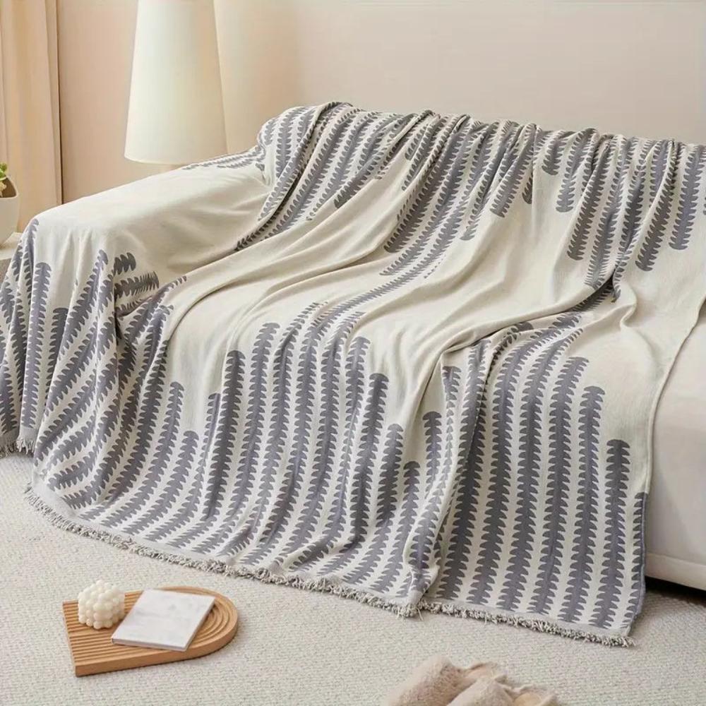 Junips | Modern Monochrome Fern Sofa Cover