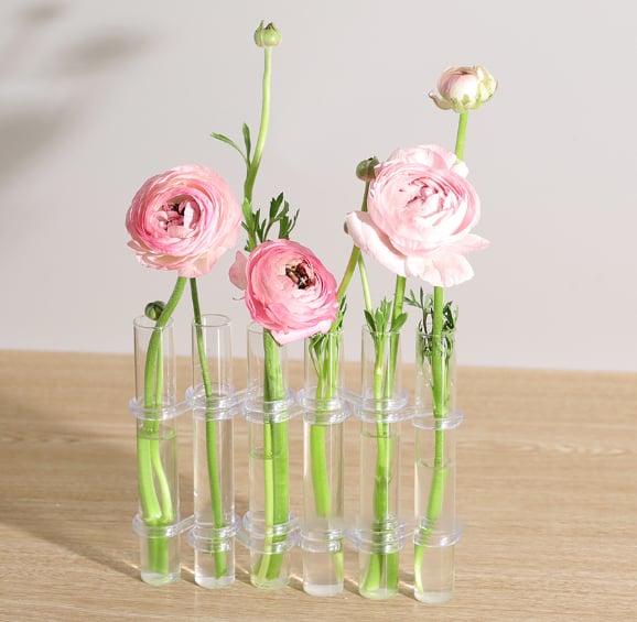 Junips | Flexible Flower Vases with Hinges | Modern Glass Tube Vase