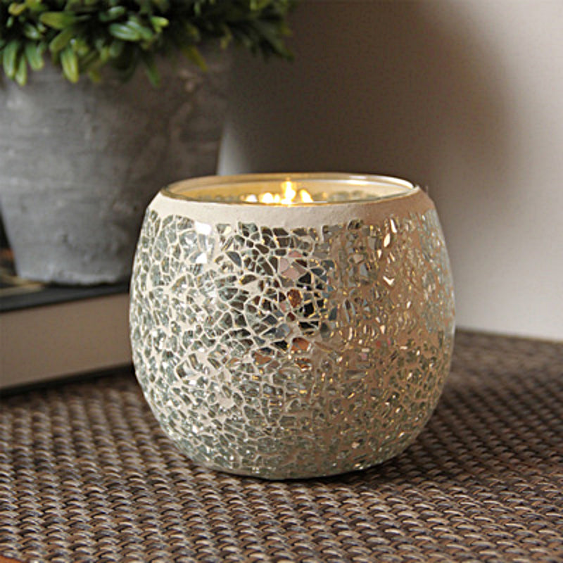 Junips | European Retro Glass Mosaic Tealight Holder