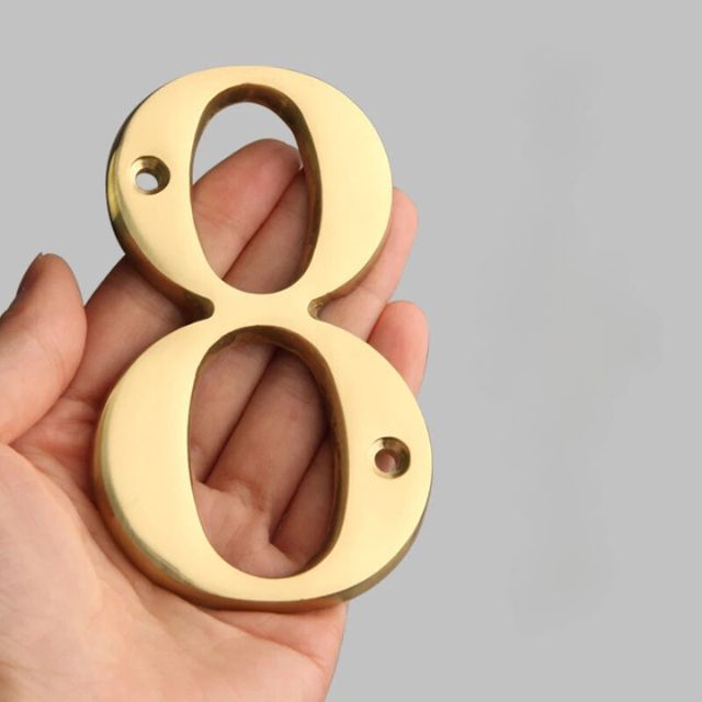 Junips | Traditional house numbers made of solid brass