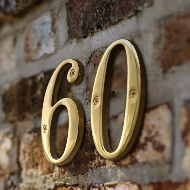 Junips | Traditional house numbers made of solid brass