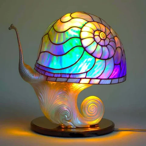 Junips | Stained Glass Plant Series Table Lamp