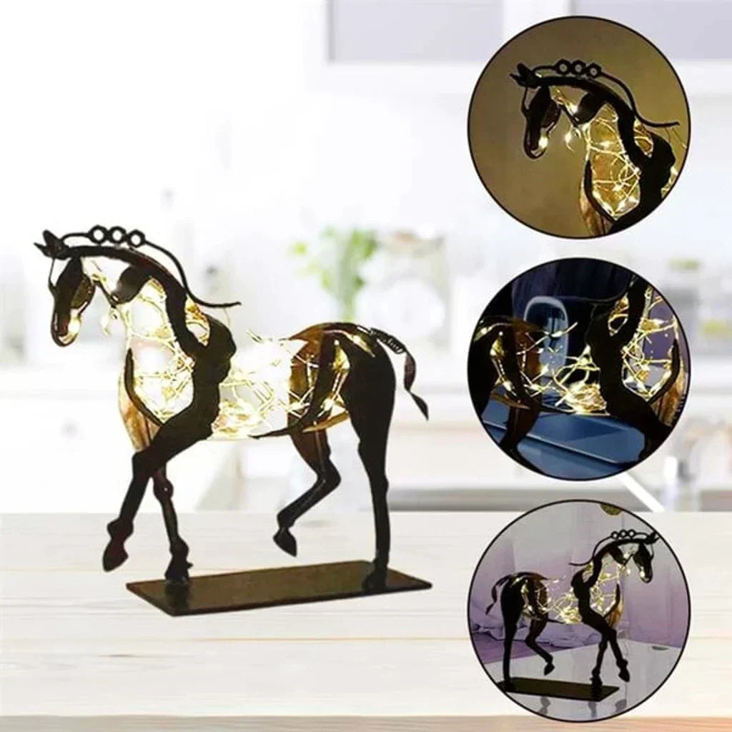 Junips | Horse Sculpture - AdonisMetal - Rustic Elegance - Timeless Decorative Piece