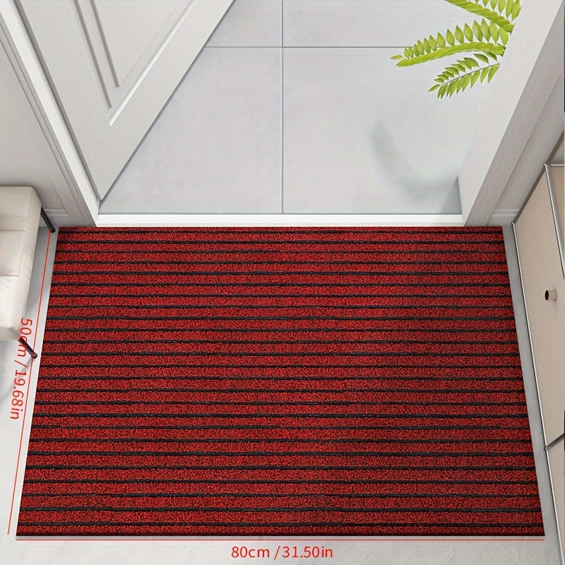 Junips | All-Season Weatherproof Doormat – Abrasion-Resistant Striped Doormat, Non-Slip, Stain and Fade Resistant, Low Profile Mat for Indoor and Outdoor