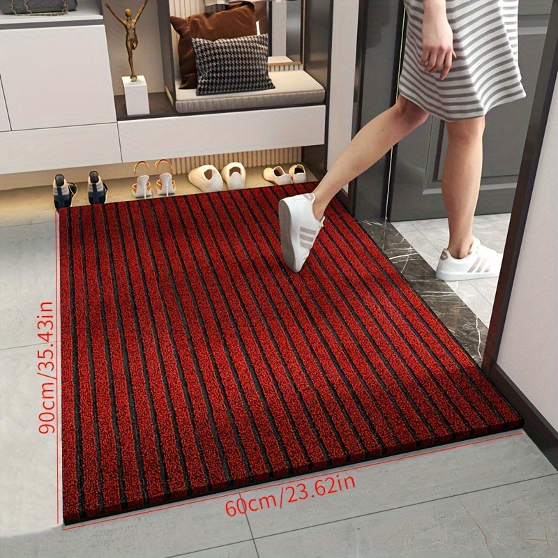 Junips | All-Season Weatherproof Doormat – Abrasion-Resistant Striped Doormat, Non-Slip, Stain and Fade Resistant, Low Profile Mat for Indoor and Outdoor