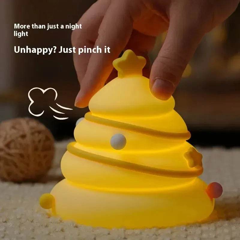 Junips | Silicone Christmas Tree Night Lights USB Rechargeable Cute Cartoon Kid Birthday Gifts