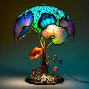 Junips | Stained Glass Plant Series Table Lamp